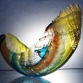 Glass Wave Vessels by Graham Muir