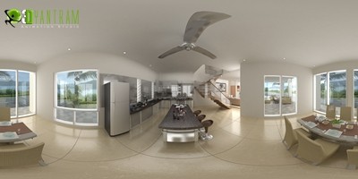 Kitchen Panoramic View Spain